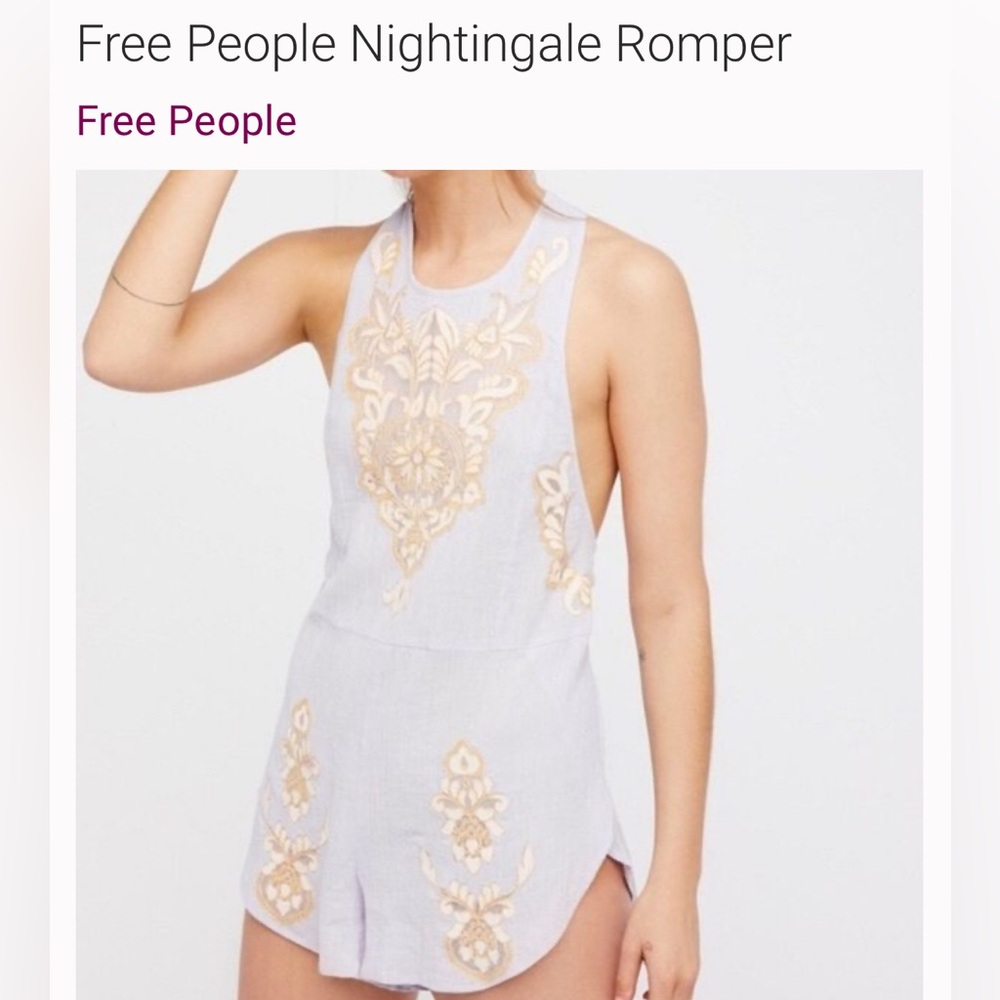 FP intimacy romantic romper. Size L. NWOT.
